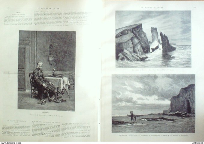 Le Monde illustré 1891 n°1796 Suisse Berne Argenteuil (92) Portsmouth Belle-Ile-en-Mer (56)