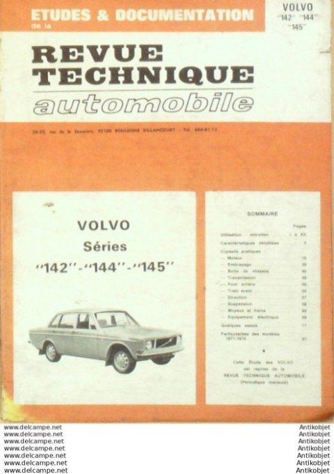 R.T Automobile Volvo 142/144/145   # 305