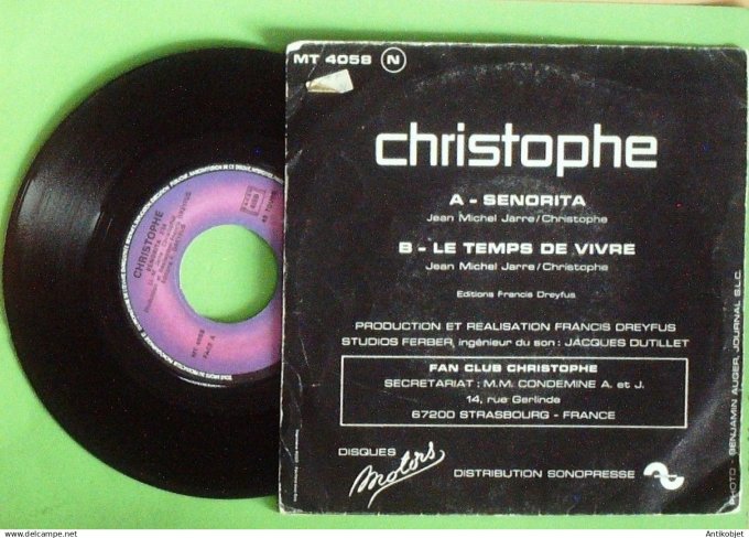 Christophe 45T SP Senorita 1974