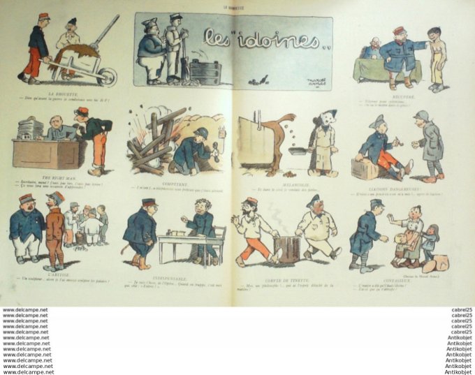 La Baionnette 1918 # 168 (Les Idoines) Hass Arnac Andral Baille Genty Delaw