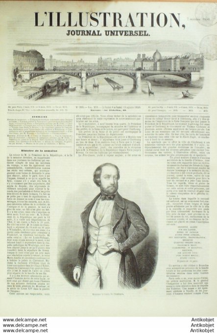 L'Illustration 1850 n°393 Etats-Unis CALIFORNIE CLAREMONT (41) Autriche FROHSDORF