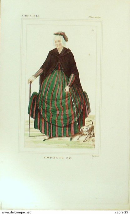 Mode Dame noble en 1793 Directoire