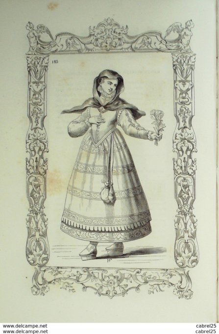 Italie GENES Fille de classe modeste 1859