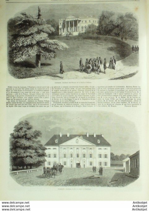 L'Illustration 1850 n°393 Etats-Unis CALIFORNIE CLAREMONT (41) Autriche FROHSDORF