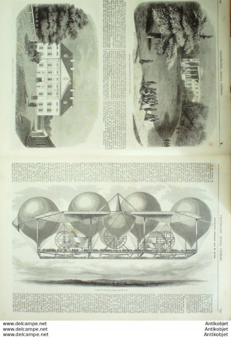 L'Illustration 1850 n°393 Etats-Unis CALIFORNIE CLAREMONT (41) Autriche FROHSDORF