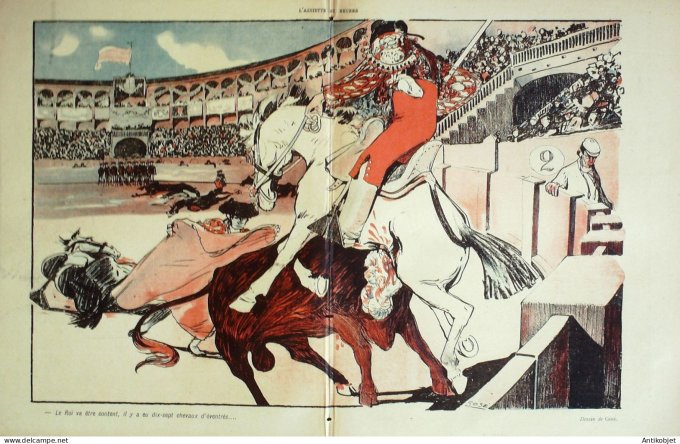 L'Assiette au beurre 1902 #  70 Cosas de Espana Camara Sancha Grandjouan