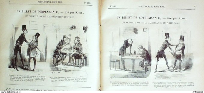 Petit journal pour Rire 1864 # 559 Paris musical Bourget é Forest
