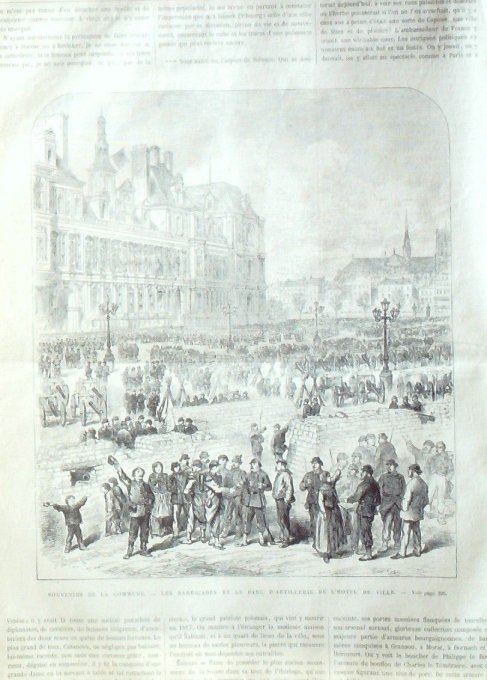 L'Univers illustré 1871 # 859 Strasbourg (67) Versailles St-Germain (78)  Prison de la Roquette Opér