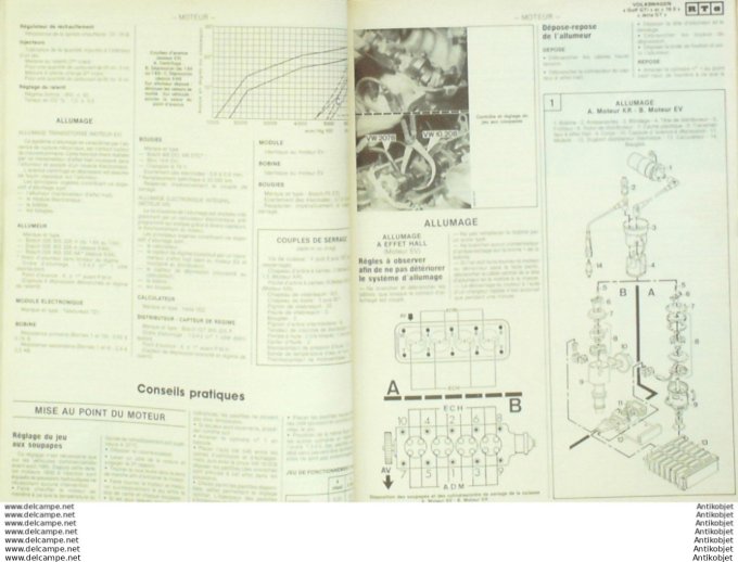 R.T Automobile Volkswagen Golf Jetta GT 1984 Peugeot 505D 1983   # 474