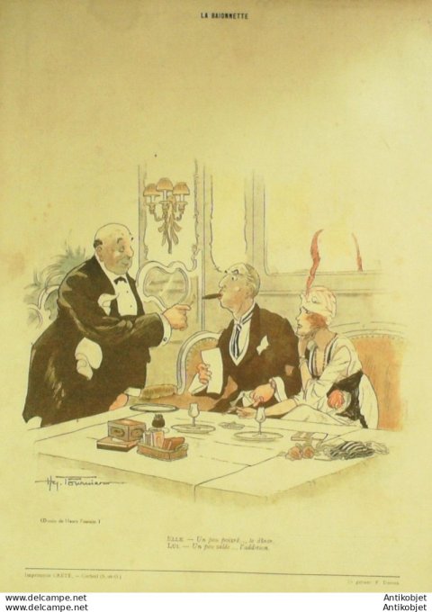 La Baionnette 1918 # 138 (Restaurants de guerre) Kern Gastyne Montassier Giles Ordner