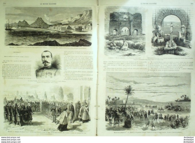 Le Monde illustré 1865 n°428 Toulon (83) Turquie El Kantara Biskra Lembessa Guaymas