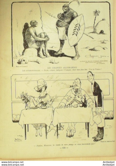 La Baionnette 1918 # 138 (Restaurants de guerre) Kern Gastyne Montassier Giles Ordner