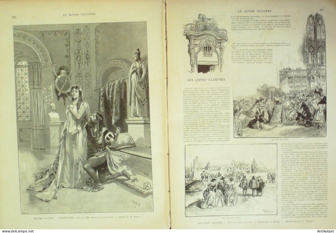 Le Monde illustré 1895 n°2022 Abyssine Choa Types Galla Monaco La Turbie Tzarévitch