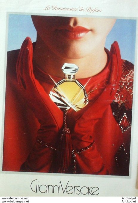Publicite Cosmetique Gianni Versace 1991