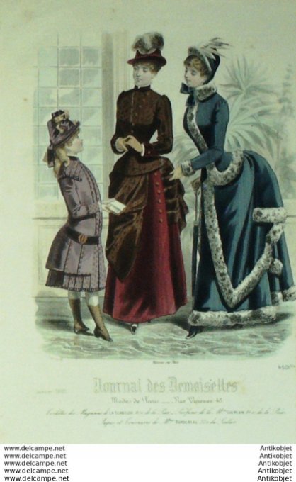 Journal de Demoiselles 1885 # 4501b (Maison Scabieuse)