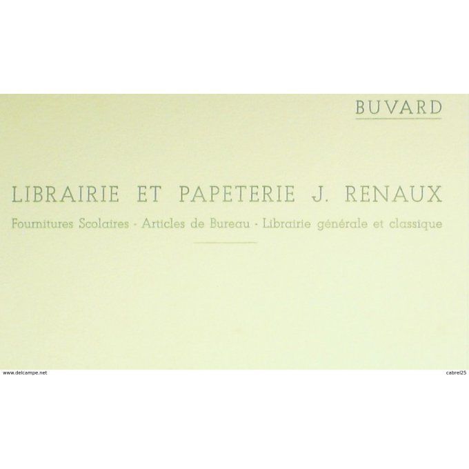 Buvard RENAUX Librairie