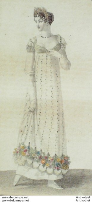 Costume Parisien 1811 # 1161 Robe de tulle