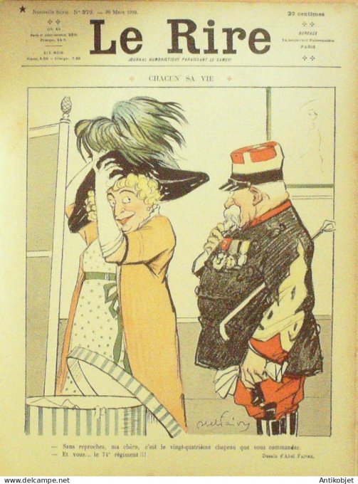 Le Rire 1910-03-26 # 373 Journal humoristique Ed.Originale Liquidation