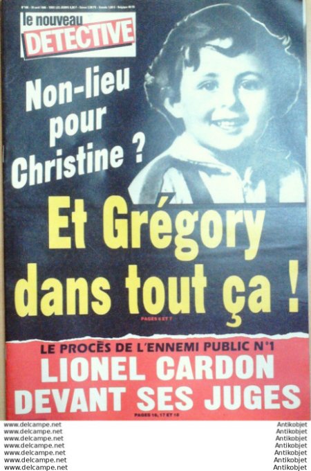 Détective 1986 # 186 Poermel Nantes Agen Vincennes Picquigny Epinal Affaire Grégory