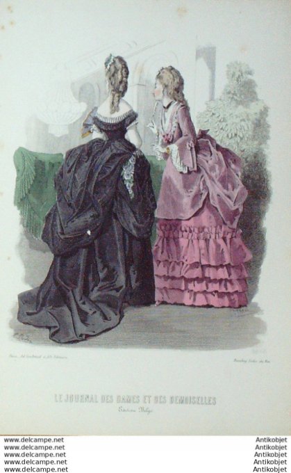 Journal des Dames Demoiselles 1871 #  980b