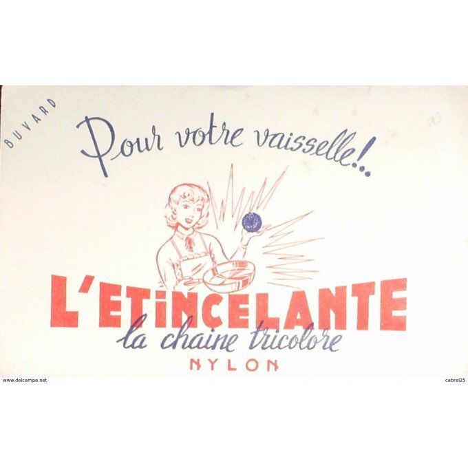 Buvard L'ETINCELANTE Produit vaisselle