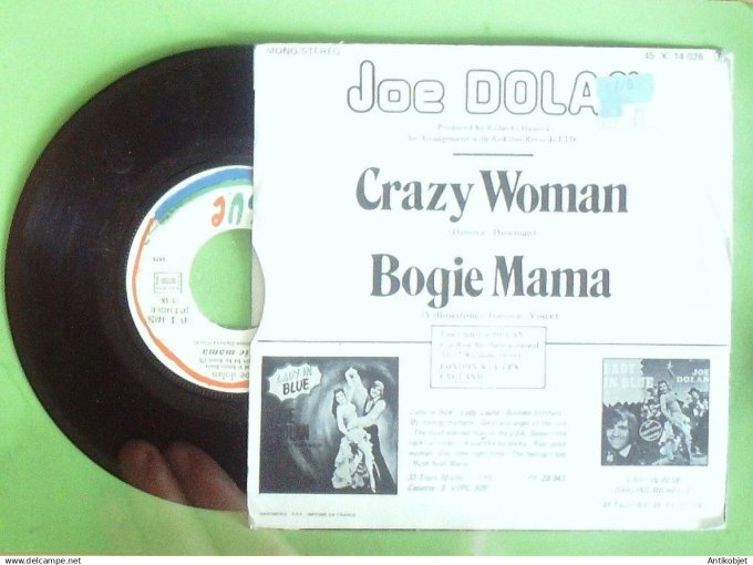 Dolan Joe 45T SP Crazy woman 1975