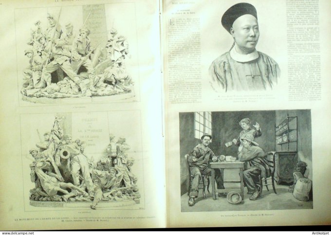 Le Monde illustré 1885 n°1481 Chine Shu-King-Tchang Tonkin Toulon (83)
