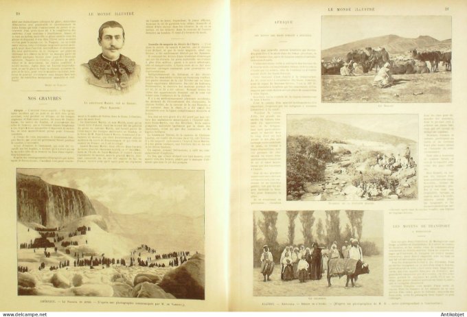 Le Monde illustré 1894 n°1920 Madagascar Algérie Kenghala Niagara Opéra Paris Georges Sand