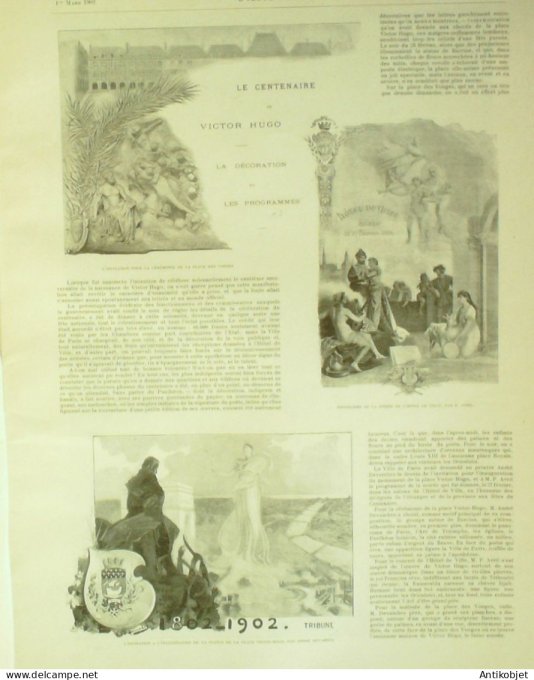L'illustration 1902 n°3079 Burgraves Victor Hugo Vietnam Hanoï Bièvre (91) Barcelone