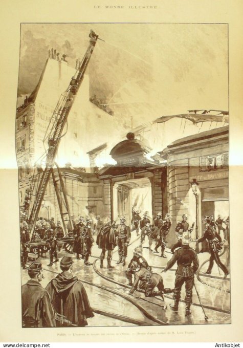Le Monde illustré 1894 n°1920 Madagascar Algérie Kenghala Niagara Opéra Paris Georges Sand