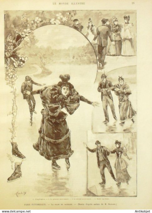Le Monde illustré 1894 n°1920 Madagascar Algérie Kenghala Niagara Opéra Paris Georges Sand