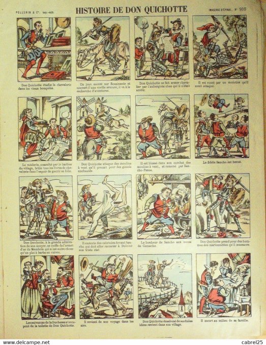 Histoire  de Don Quichotte (Pellerin d'epinal)