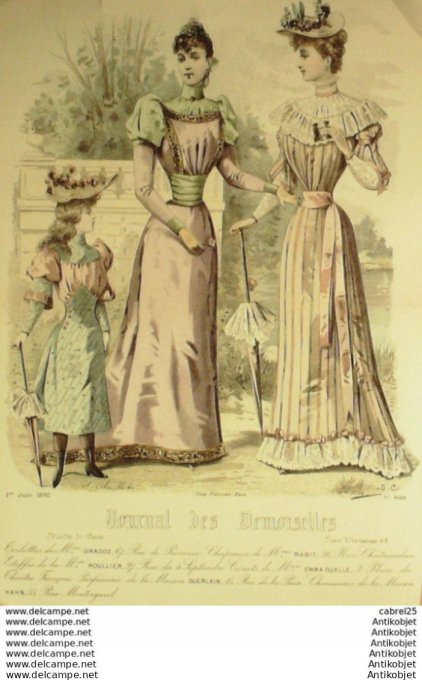 Journal de Demoiselles 1892 # 4888 (Maison Gradoz)