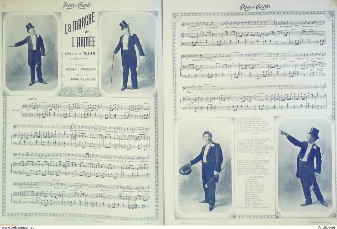 Paris qui chante 1904 #73 Dona Simiane Sinoël Flavy d'Orange Elise Puget