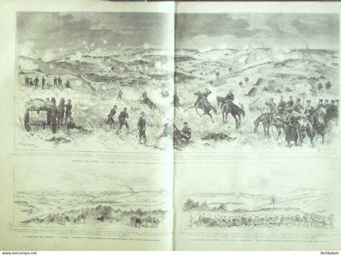 Le Monde illustré 1877 n°1070 Bulgarie Plevna Pélichat Poradin Arles (13)