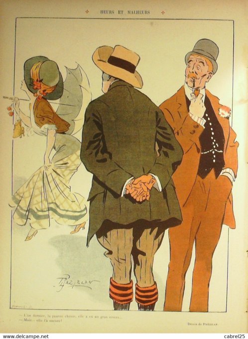 Le Rire 1908 n°284 Faivre Sala Pourriol Préjelan Carlègle Métivet Guillaume Burret