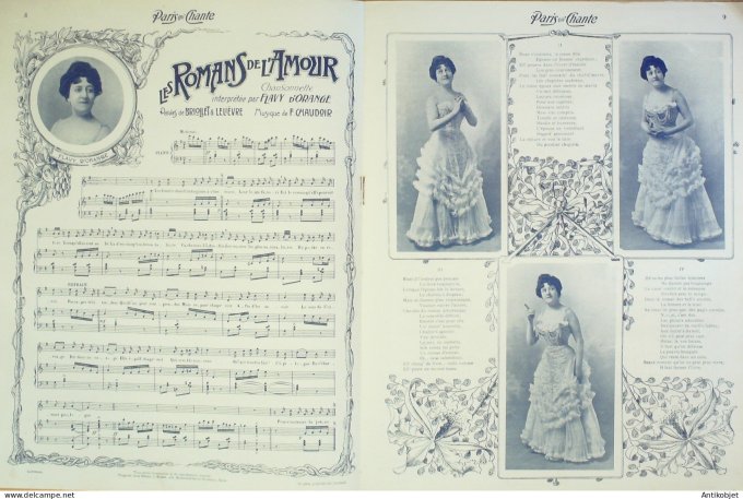 Paris qui chante 1904 #73 Dona Simiane Sinoël Flavy d'Orange Elise Puget