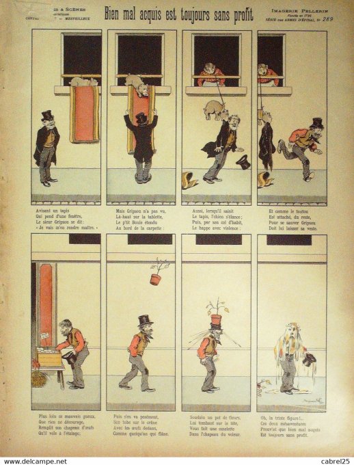 Bien Mal Acquis Est Toujours Sans Profit  (Pellerin d'epinal) Rabier Benjamin