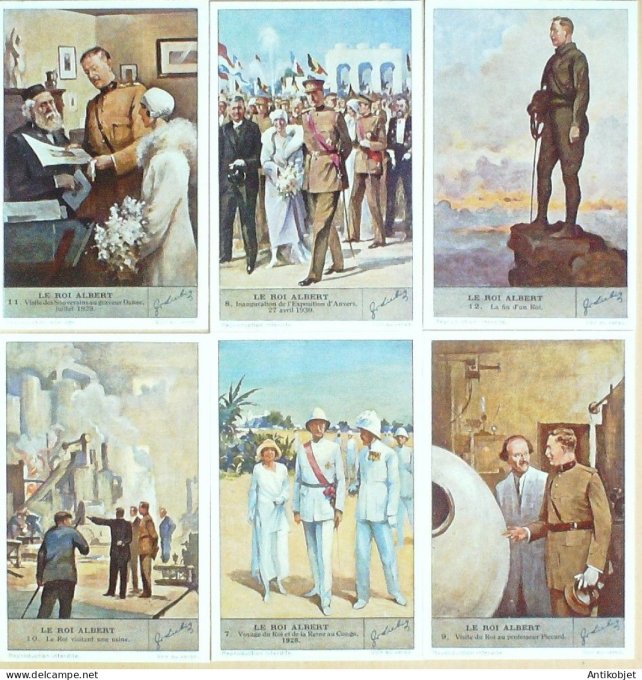 Chromo Liebig Sang 1342b Roi Albert 7-12 (1936)