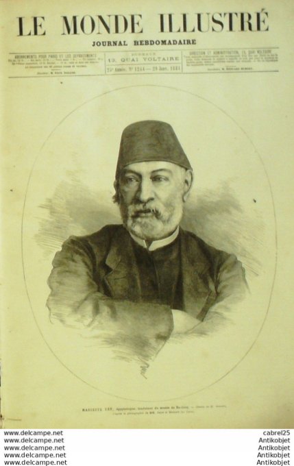 Le Monde illustré 1881 n°1244 Cambrai (59) Reims (51) St Remy Pérou Lima Hermann Locomobiles