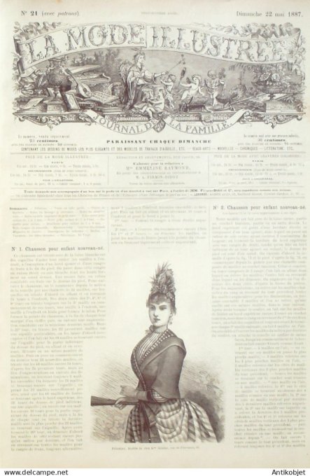 Mode illustree 1887 Lot de 10 journaux