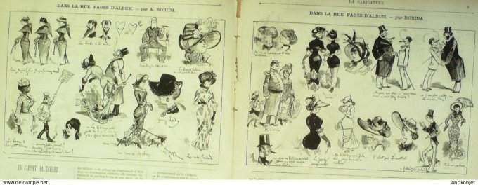 La Caricature 1880 #  40 Le Cirque Casimirski Trock Robida Draner