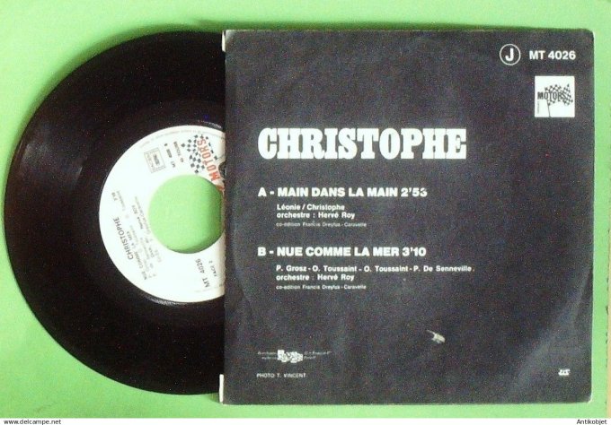Christophe 45T SP Main dans la main 1972