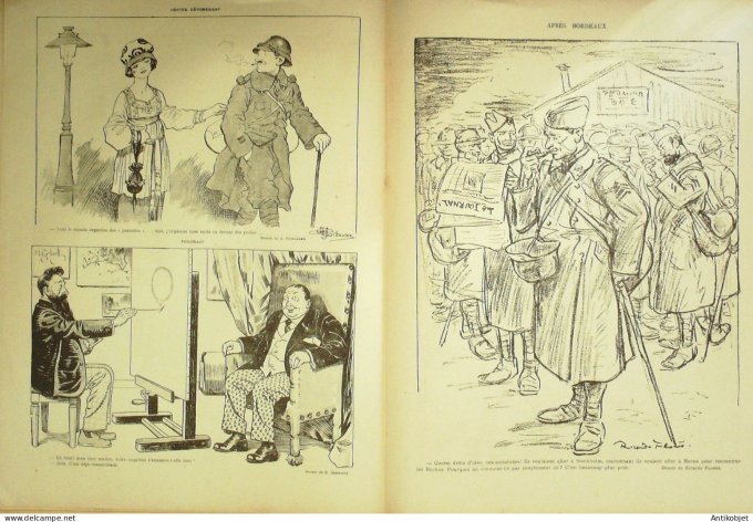Le Rire Rouge 1917-10-1322 # 152 Journal humoristique Ed.Originale Jeu de cartes
