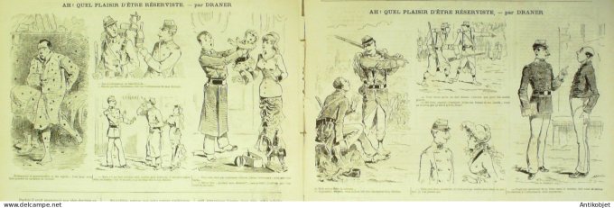 La Caricature 1880 #  40 Le Cirque Casimirski Trock Robida Draner