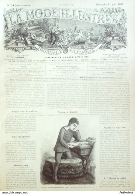 Mode illustree 1887 Lot de 10 journaux