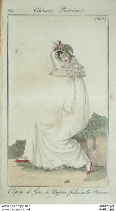 Costume Parisien 1811 # 1163 Fichu à la Ninon
