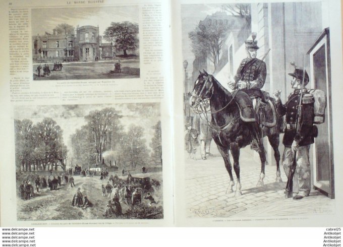 Le Monde illustré 1873 n°823 Angleterre Chilehurst Cambden Nouvelle Calédonie Noumea La Danée Jérusa