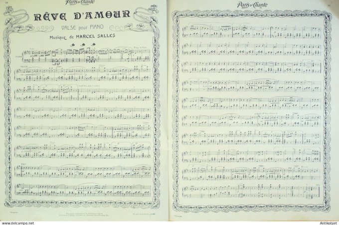 Paris qui chante 1904 #72 De Lilo Polin Suzanne Ellen Bordes Marion Darley