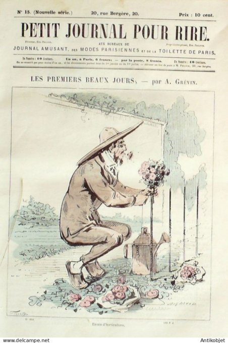Petit journal pour Rire 1868 # 15 Le retour du printemps Stop